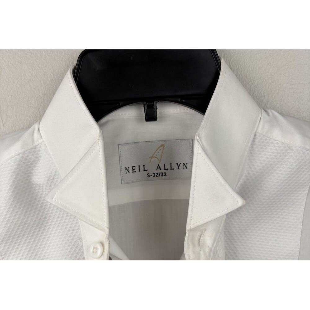 Neil Allyn Mens Size S 32/33 Tuxedo Shirt WINGTIP Collar 1/4 inch Pleats
